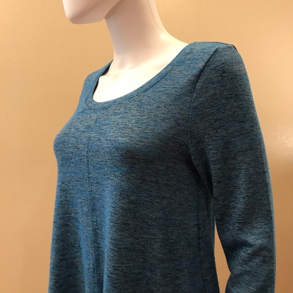 Jones New York Blue Knit Top Womens Size Small Long Sleeve - Picture 10 of 14